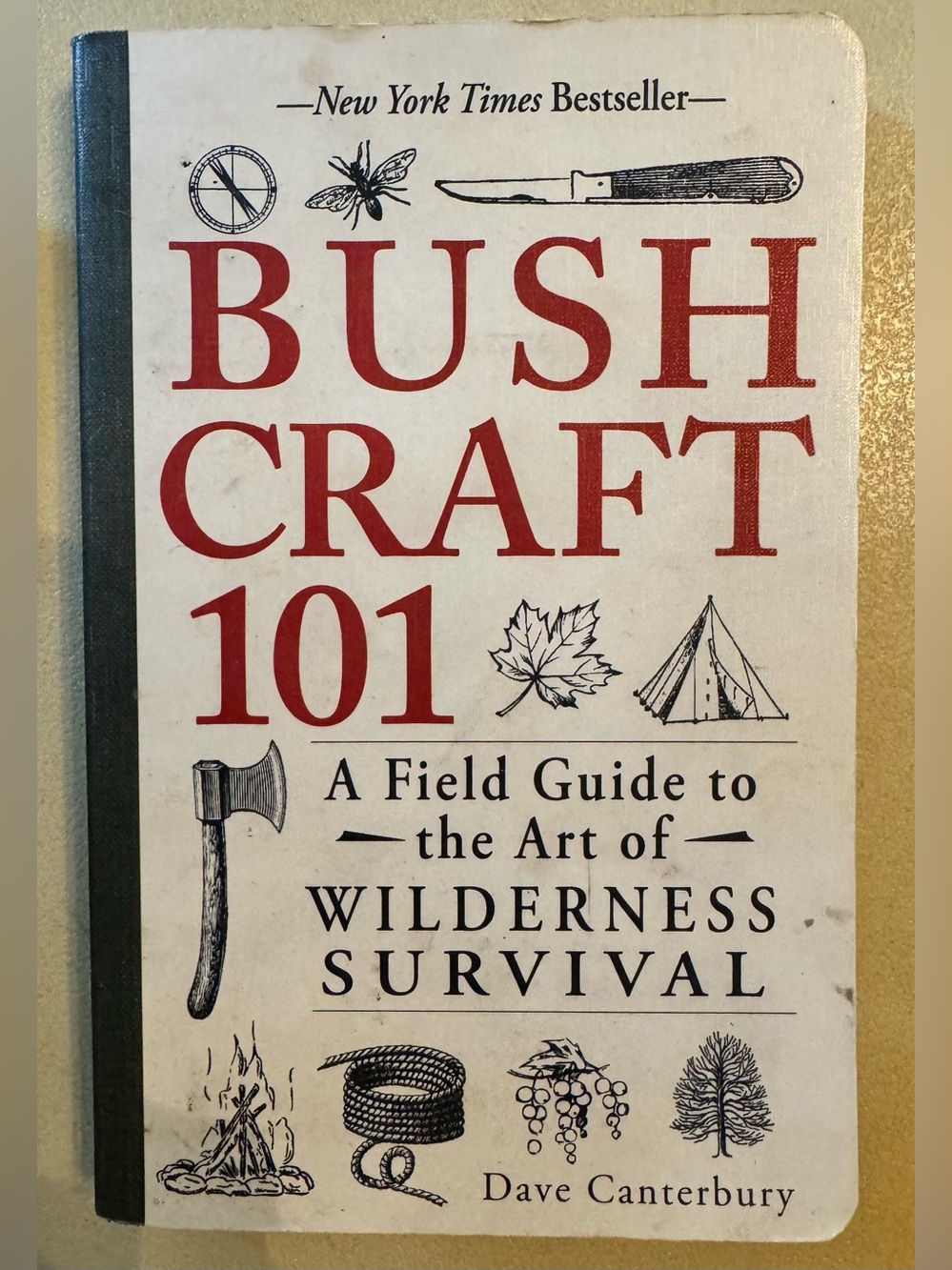 Bushcraft 101 Book - Red & Cream Cover